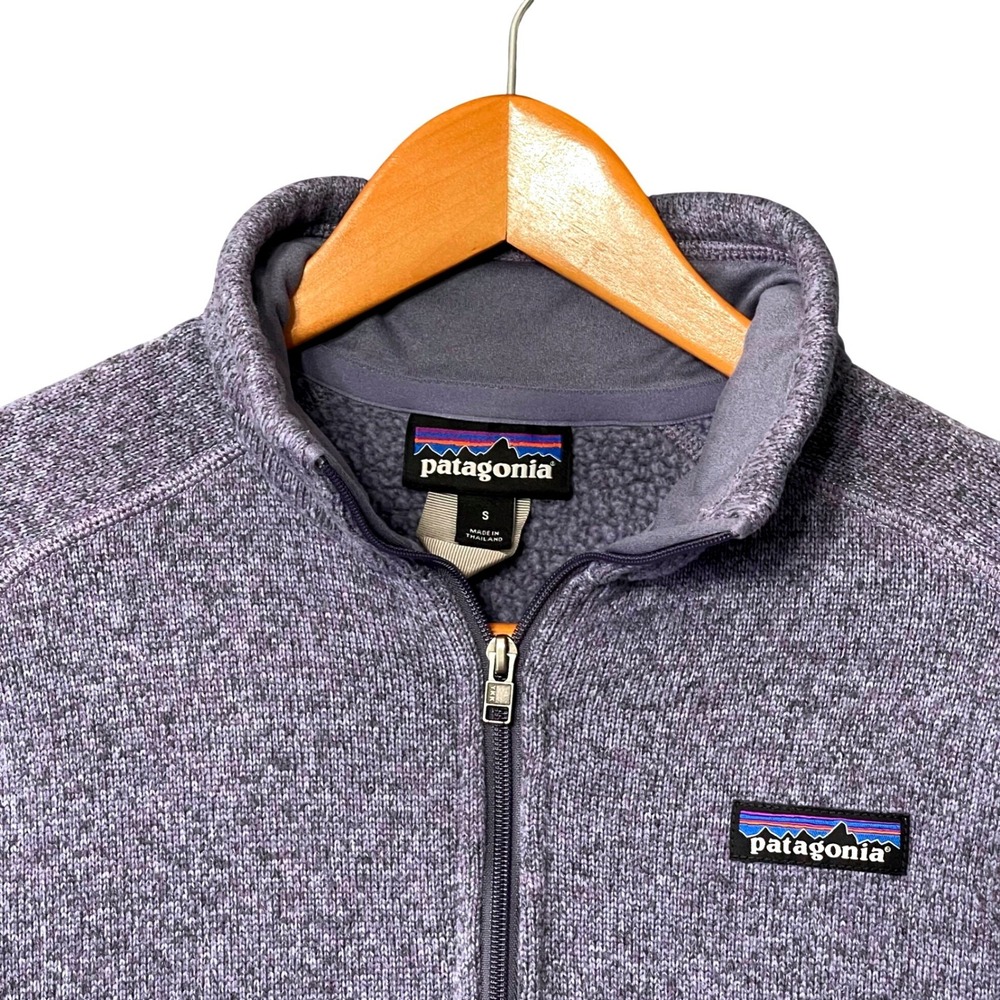Patagonia‎ Womens Better Sweater 1/4 Zip Fleece Pullover Purple 25617 S Hiking